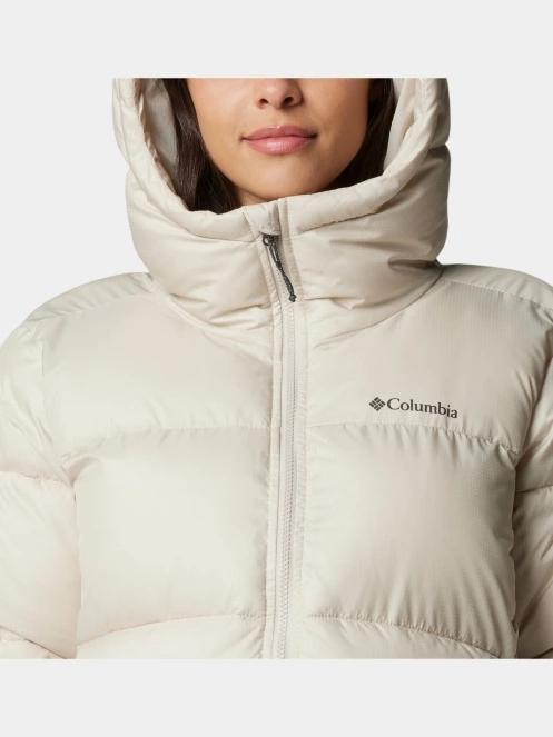 Columbia Puffect II Mid Hooded Jacket női télikabát homok színben 7