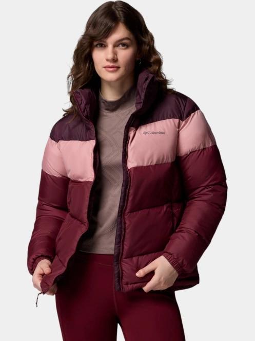 Columbia Puffect II Colorblock Jacket női átmeneti kabát piros színben 5
