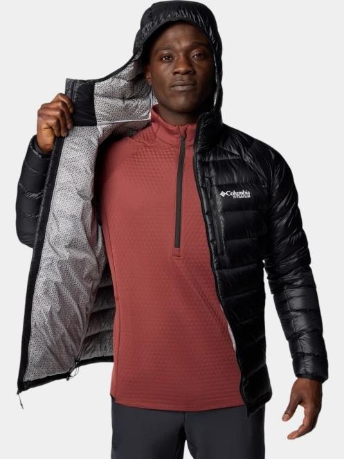Columbia Arctic Crest Down Hooded Jacket férfi átmeneti kabát fekete színben 6