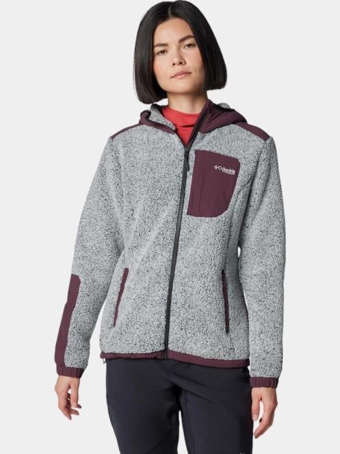 Columbia Arctic Crest Sherpa Full Zip női polár pulóver fehér színben 2