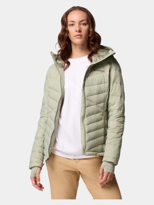 Columbia Joy Peak II Hooded Jacket női átmeneti kabát zöld színben 5