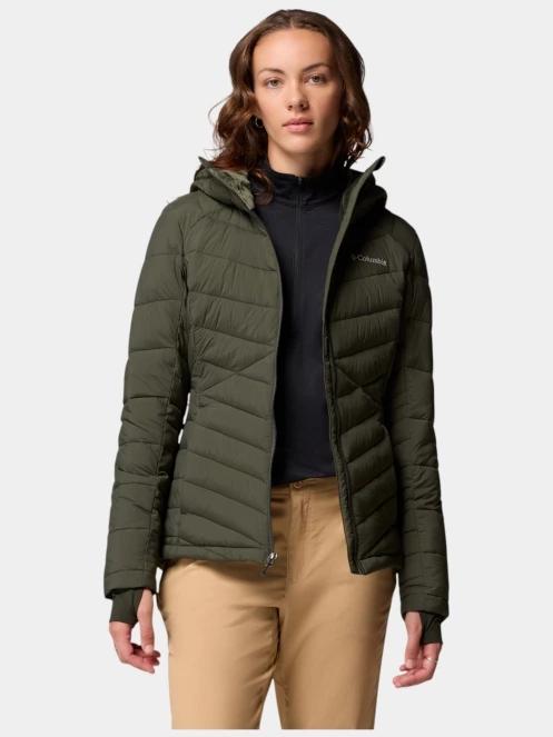 Columbia Joy Peak II Hooded Jacket női átmeneti kabát zöld színben 5