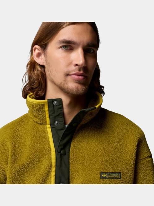 Columbia Helvetia II Half Snap Fleece férfi polár pulóver zöld színben 6