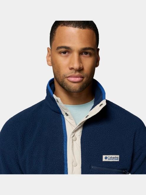 Columbia Helvetia II Half Snap Fleece férfi polár pulóver sötétkék színben 6