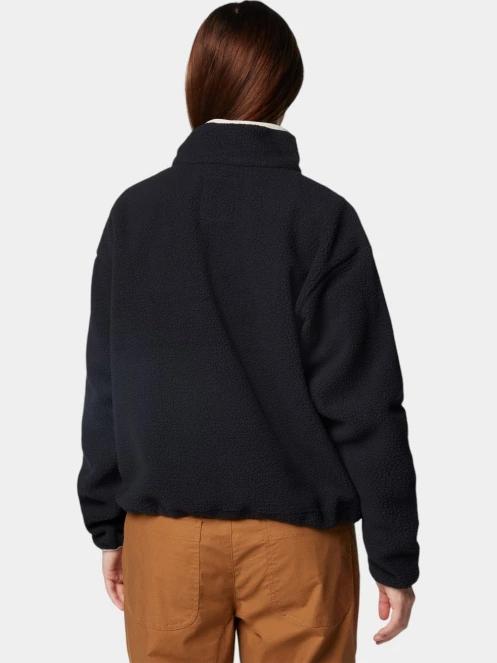 Columbia Helvetia II Cropped Half Snap Fleece női polár pulóver piros színben 4