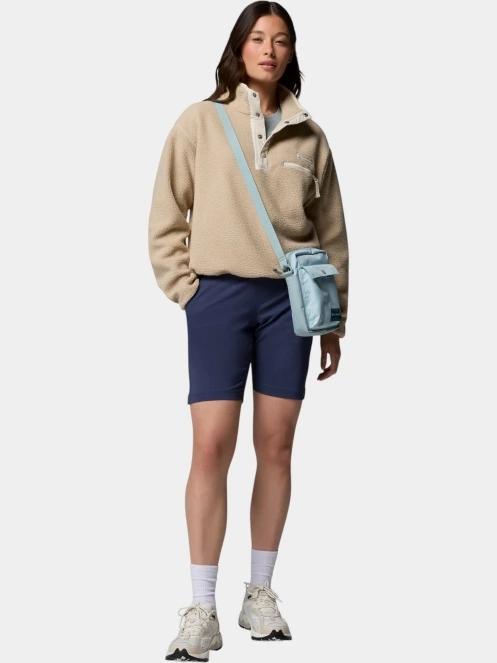 Columbia Helvetia II Cropped Half Snap Fleece női polár pulóver homok színben 5