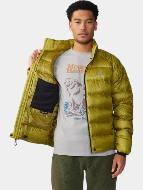 Mountain Hardwear Phantom Alpine Down Jacket férfi pehelykabát sárga színben 6