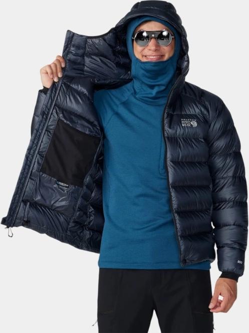 Mountain Hardwear Phantom Alpine Down Hooded Jacket férfi pehelykabát kék színben 5