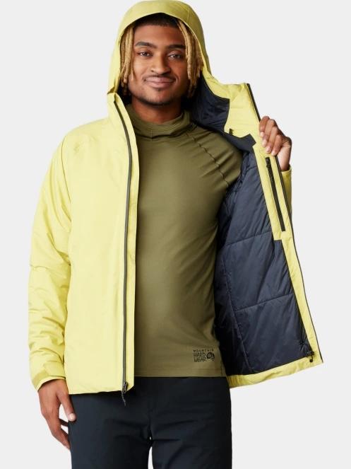 Mountain Hardwear Stretch Ozonic Insulated Jacket férfi túrakabát sárga színben 5