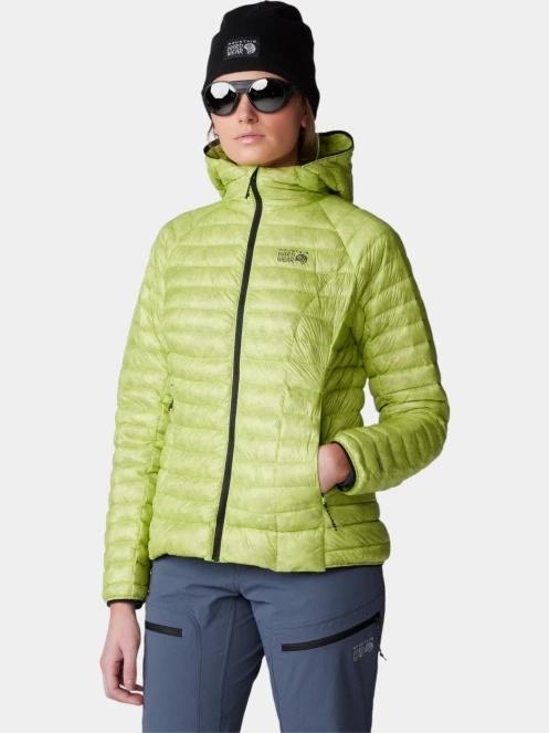 Mountain Hardwear Ghost Whisperer UL Hoody női pehelykabát zöld színben 6
