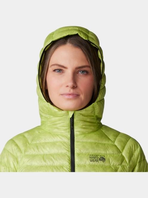 Mountain Hardwear Ghost Whisperer UL Hoody női pehelykabát zöld színben 7