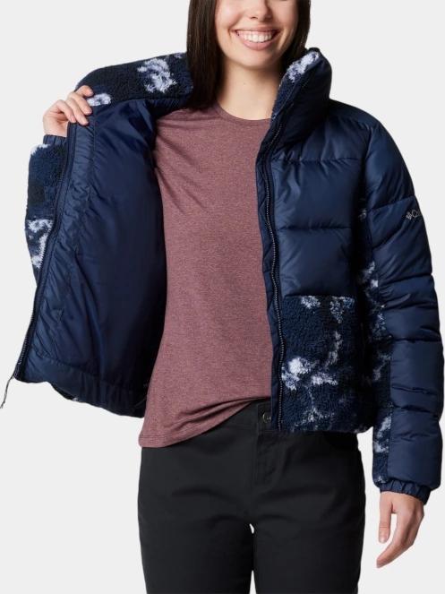 Columbia Leadbetter Point II Print Sherpa Hybrid női átmeneti kabát kék színben 6