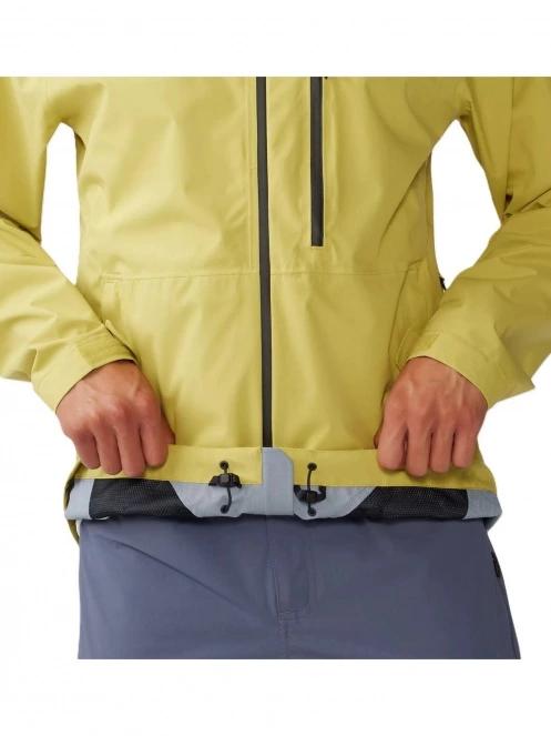 Mountain Hardwear Stretch Ozonic Jacket férfi esőkabát sárga színben 6