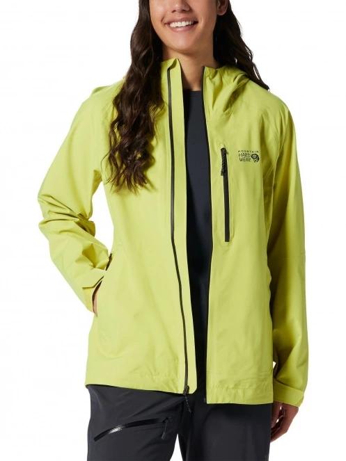 Mountain Hardwear Stretch Ozonic Jacket női esőkabát sárga színben 2
