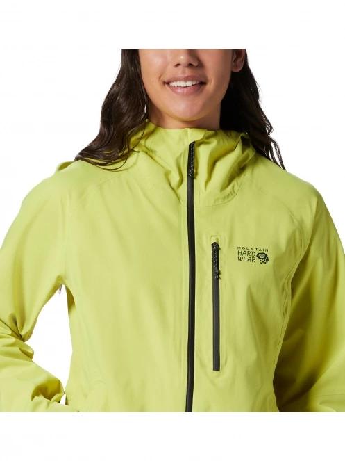 Mountain Hardwear Stretch Ozonic Jacket női esőkabát sárga színben 5