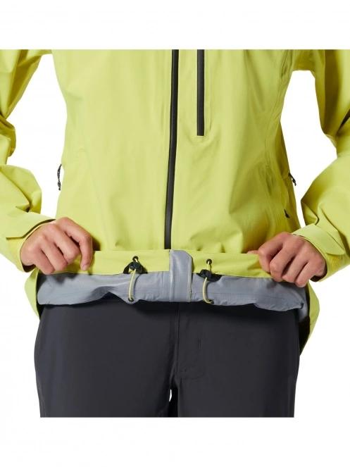 Mountain Hardwear Stretch Ozonic Jacket női esőkabát sárga színben 7