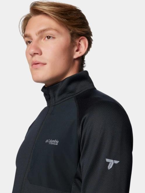 Columbia Triple Canyon Grid Fleece FZ II férfi polár pulóver fekete színben 7