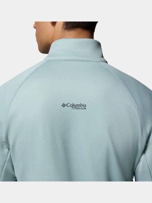 Columbia Triple Canyon Grid Fleece FZ II férfi polár pulóver kék színben 11