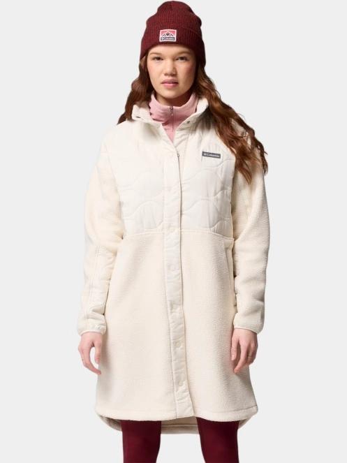 Columbia Cloud Point Long Fleece női átmeneti kabát homok színben 2