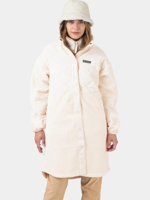 Columbia Cloud Point Long Fleece női átmeneti kabát homok színben 8
