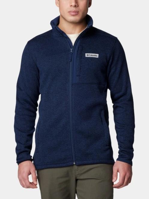 Columbia Sweater Weather Full Zip férfi polár pulóver kék színben 2