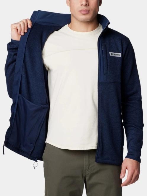 Columbia Sweater Weather Full Zip férfi polár pulóver kék színben 6