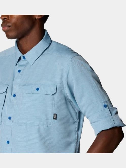 Mountain Hardwear Canyon Long Sleeve Shirt férfi hosszú ujjú túraing kék színben 7