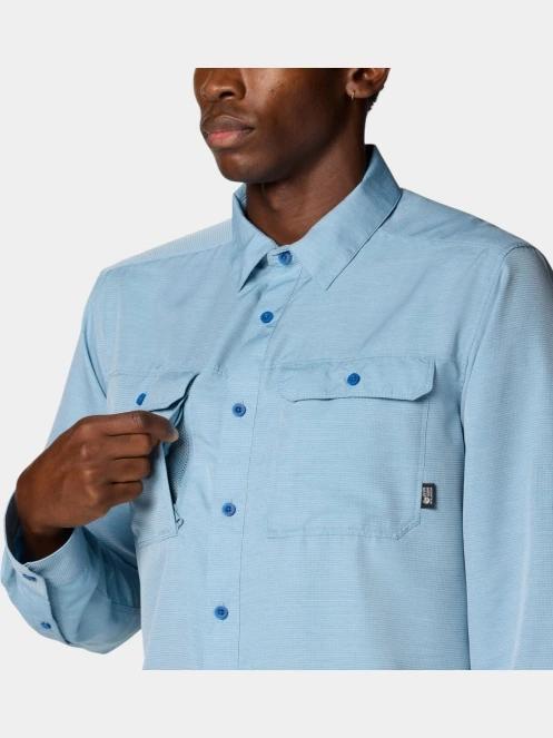 Mountain Hardwear Canyon Long Sleeve Shirt férfi hosszú ujjú túraing kék színben 9