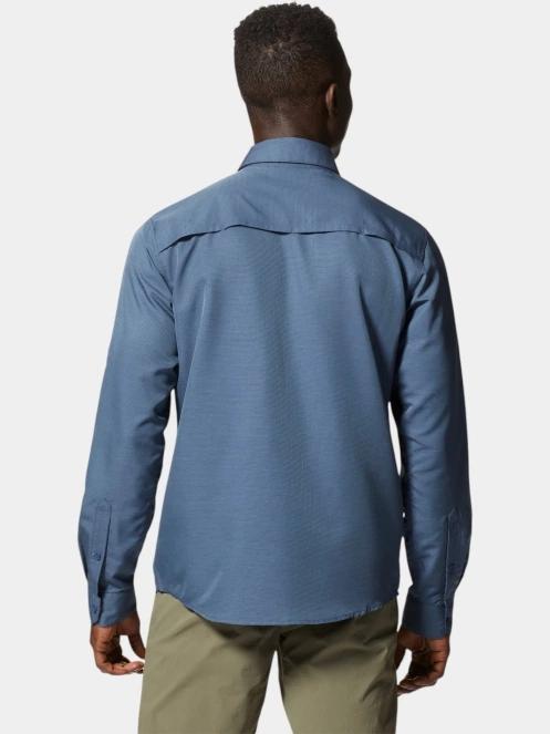 Mountain Hardwear Canyon Long Sleeve Shirt férfi hosszú ujjú túraing sötétkék színben 4