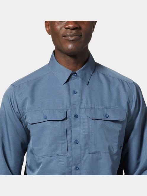Mountain Hardwear Canyon Long Sleeve Shirt férfi hosszú ujjú túraing sötétkék színben 6