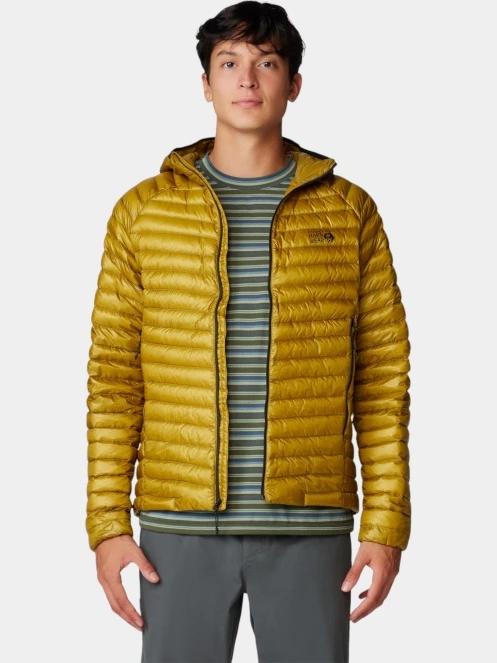 Mountain Hardwear Ghost Whisperer Hoody férfi pehelykabát barna színben 5
