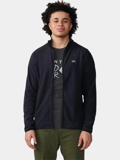 Mountain Hardwear Microchill Full Zip Jacket férfi polár pulóver fekete színben 6