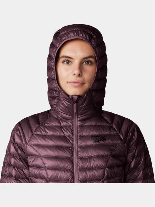 Mountain Hardwear Ghost Whisperer Hoody női pehelykabát piros színben 9