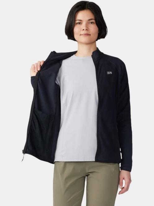 Mountain Hardwear Microchill Full Zip Jacket női polár pulóver fekete színben 5