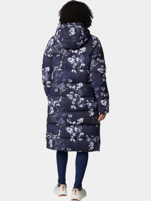 Columbia Boundless Days Print Long Down Jacket női télikabát kék színben 4