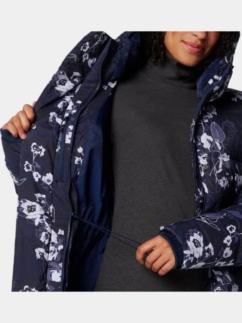 Columbia Boundless Days Print Long Down Jacket női télikabát kék színben 6