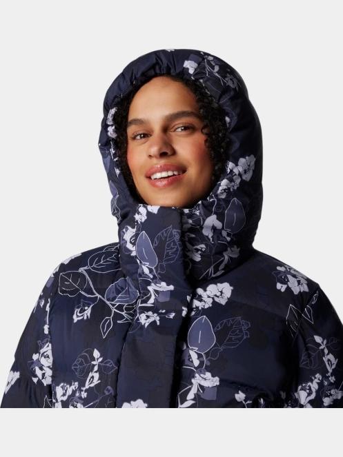 Columbia Boundless Days Print Long Down Jacket női télikabát kék színben 7