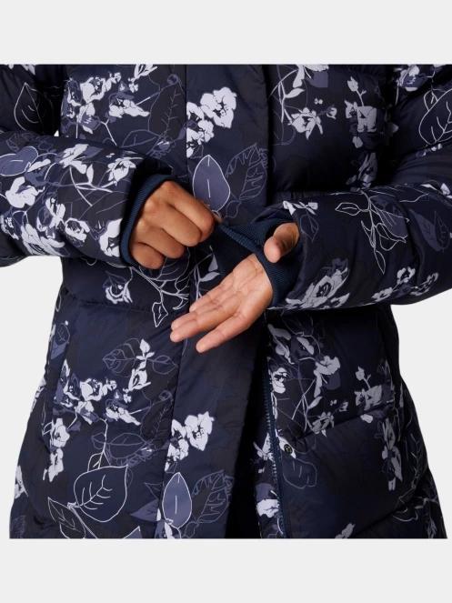 Columbia Boundless Days Print Long Down Jacket női télikabát kék színben 9