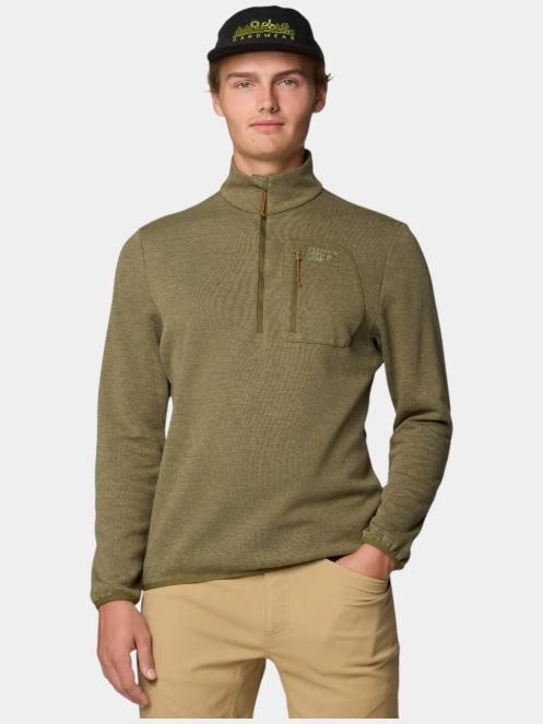 Mountain Hardwear Route Out 1/2 Zip férfi pulóver zöld színben 5