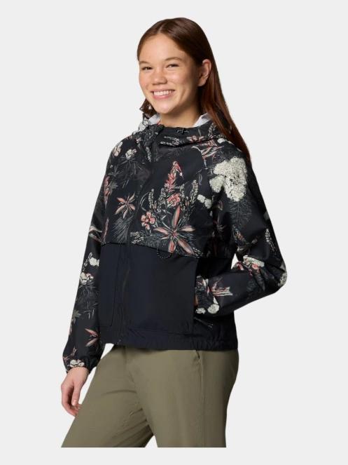 Columbia Spire Valley Printed Windbreaker női széldzseki fekete színben 3