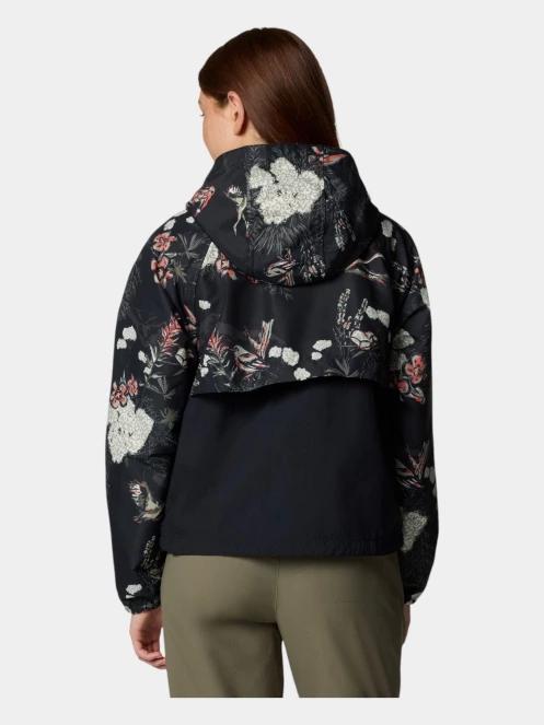 Columbia Spire Valley Printed Windbreaker női széldzseki fekete színben 4