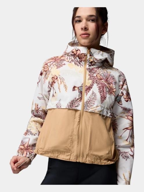 Columbia Spire Valley Printed Windbreaker női széldzseki homok színben 8
