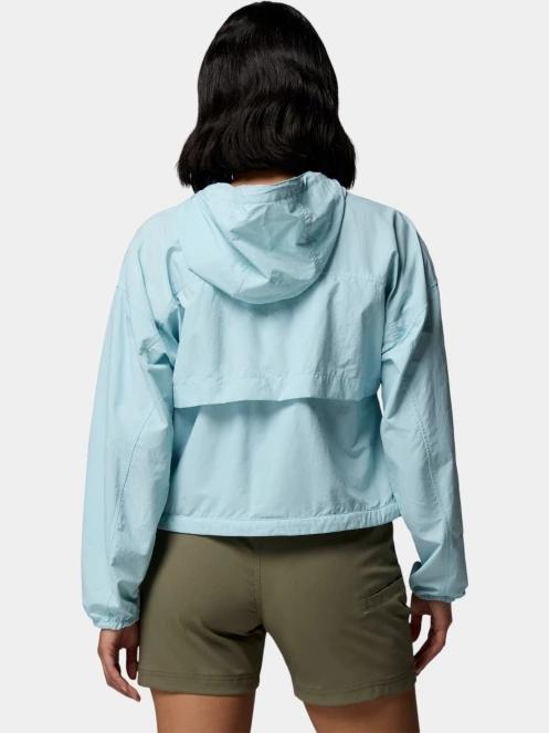 Columbia Spire Valley Cropped Windbreaker női széldzseki világoskék színben 4
