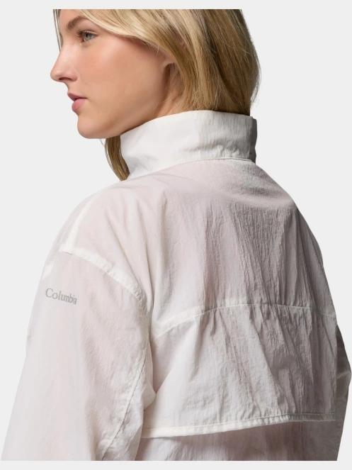 Columbia Paracutie Cropped Cargo Windbreaker női széldzseki fehér színben 10