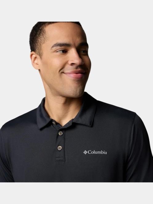 Columbia Tech Trail Utility Polo férfi galléros sport póló fekete színben 6