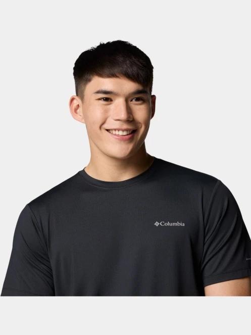 Columbia Tech Trail Utility Short Sleeve Crew férfi rövid ujjú sport póló fekete színben 6