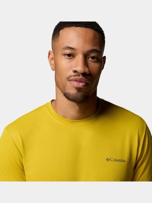 Columbia Tech Trail Utility Short Sleeve Crew férfi rövid ujjú sport póló oliva színben 6