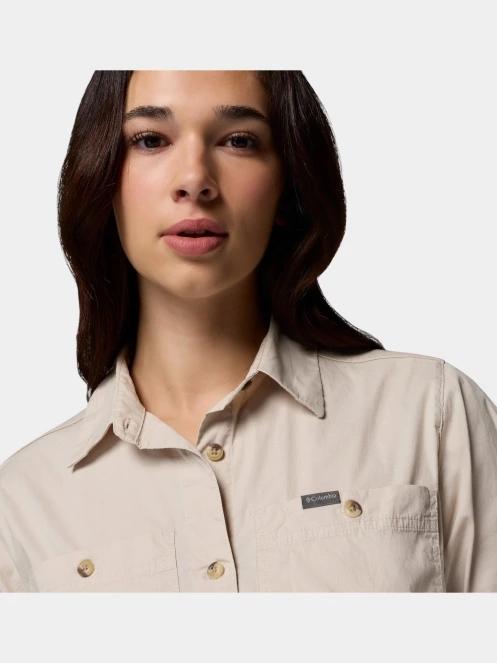 Columbia Brea Falls Woven Short Sleeve Shirt női rövid ujjú ing zöld színben 7