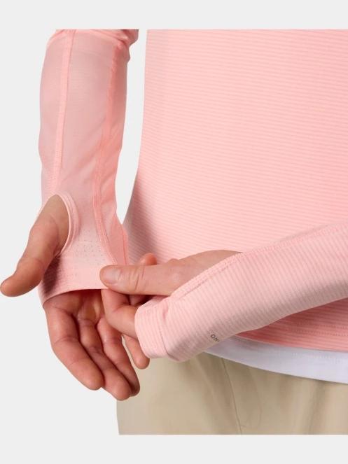 Columbia Weekend Ascent Half Zip női hosszú ujjú sport póló rózsaszín színben 7