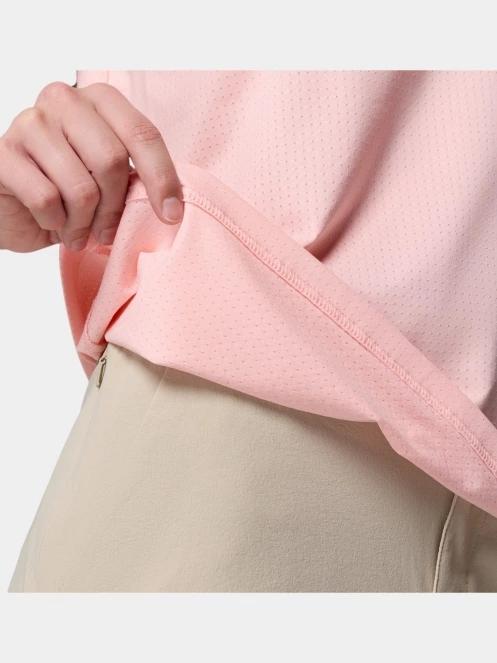 Columbia Wild Springs Short Sleeve Shirt női rövid ujjú sport póló rózsaszín színben 7